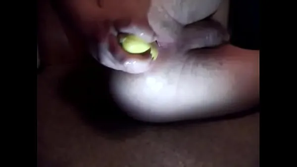 HD Apple and ball insertion resulting in gaping and queefing with swollen asshole 드라이브 동영상