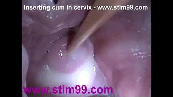 HD Insertion Semen Cum in Cervix Wide Stretching Pussy Speculum drive Movies