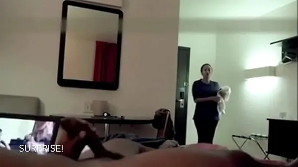 HD Inn Maid Catches Him Strokeing and Watches Him Sperm its a grand old pussy that is still tight drive filmek