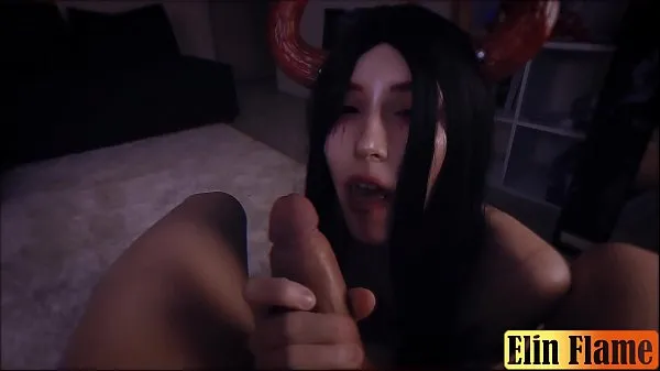 HD-Meine Schwester, die von einem Demon Succubus besessen ist, hat mich gefickt, bis ich in der Halloween-Nacht Creampie bekam -Elin FlameDrive-Filme