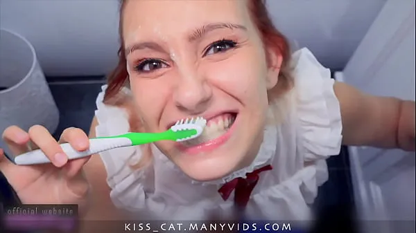 HD I'm Sloppy Sucking with Face Fucking to get Cum for my Teeth drive Movies
