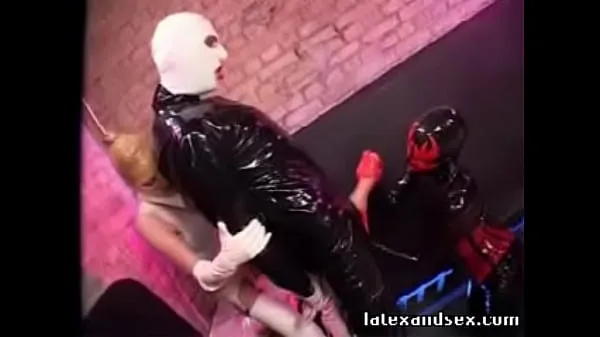 HD Latex Angel and latex demon group fetish drive -elokuvat