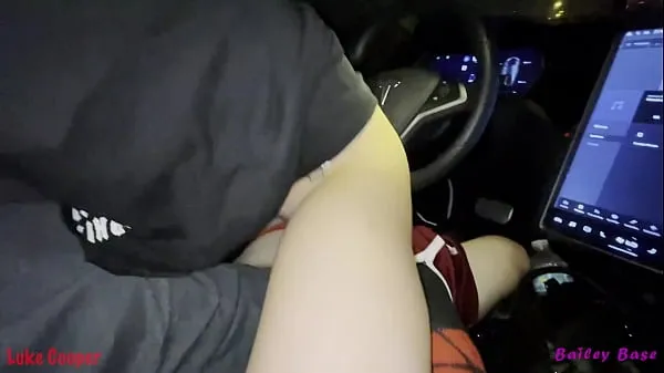 HD Sexy Teen Girl Rides Big Dick While Tesla Self Drives Crazy Hot drive Movies