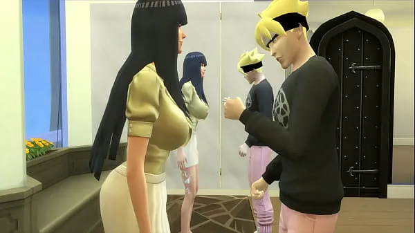 HD Naruto Cap 6 Hinata fala com e eles acabam fodendo ela ama o pau de seu filho já que ele a fode melhor que seu pai Naruto gera filmes