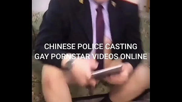 Filmy na jednotce HD Chinese policeman made his first gay sex film on camera