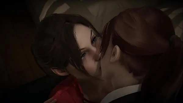 HD Resident Evil Double Futa - Crossover sessuale di Claire Redfield (Remake) e Claire (Revelations 2produci film