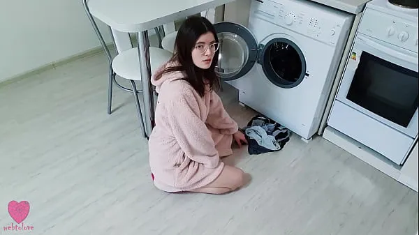 HD My girlfriend was NOT stuck in the washing machine and caught me when I wanted to fuck her pussy drive Movies