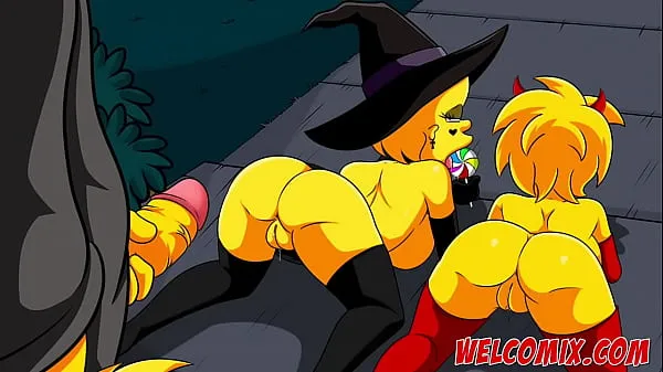 HD Noche de Halloween con sexo - Los Simptoons conduce películas