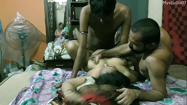 HD Indian hot milf bhabhi having sex for money with two brother-in-law!! with hot dirty audio drive Movies