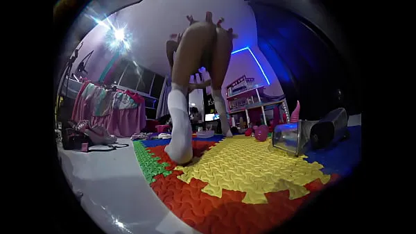 HD Teddy bear with hidden camera, I can't believe what my step sister does when she's alone in her room-stasjoner filmer