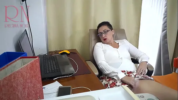 HD SEXRETARY Secretary gets fucked with a dildo Security camera in the office Cam 1 pogon Filmi