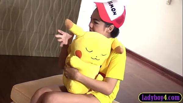 Ταινίες δίσκου HD Pikachu Thai ladyboy teen cutie Yoyo POV blowjob and hard anal pounding