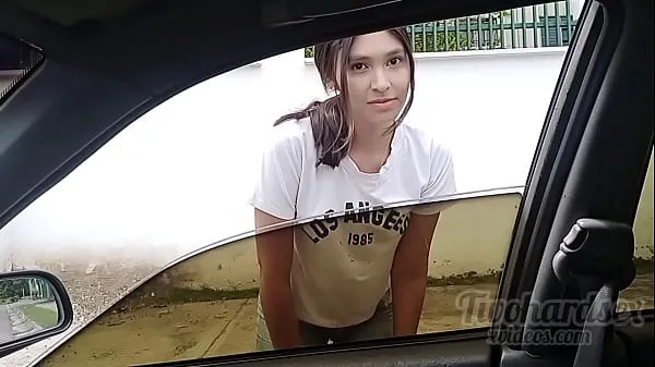 HD I meet my neighbor on the street and give her a ride, unexpected ending drive Movies