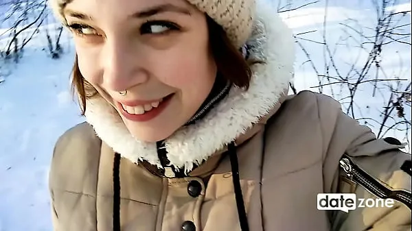 HD Public blowjob in snowy january drive Movies