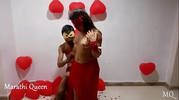 HD Indian Couple Valentine Day Hot Sex Video Bhabhi In Red Desi Sari Fucked Hard drive Movies