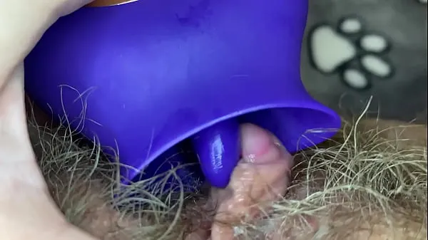 HD Extreme closeup big clit licking toy orgasm hairy pussy drive Movies