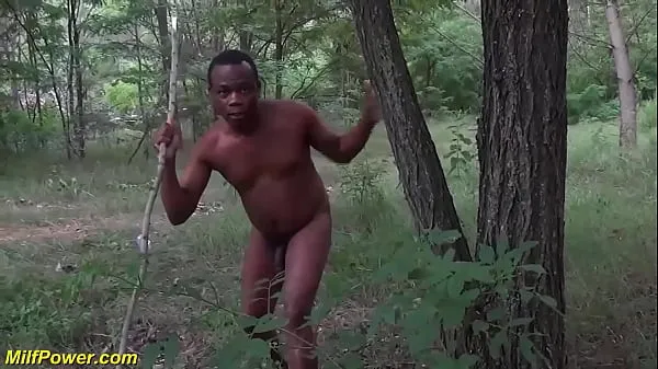 Ổ đĩa HD nymphomaniac saggy tits milf gets rough outdoor banged by a wild black big dick bushman Phim