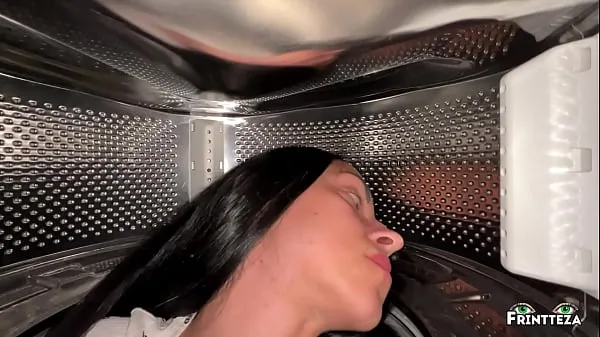 HD Stepson fucked Stepmom while she in inside of washing machine. Anal Creampie memandu Filem