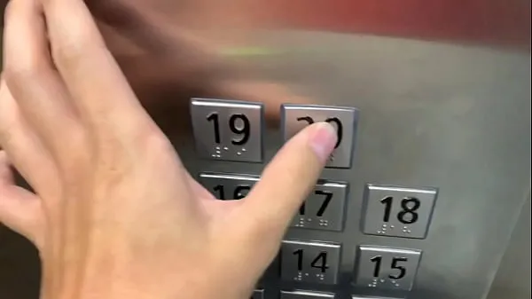 أفلام عالية الدقة Sex in public, in the elevator with a stranger and they catch us تعمل بمحرك